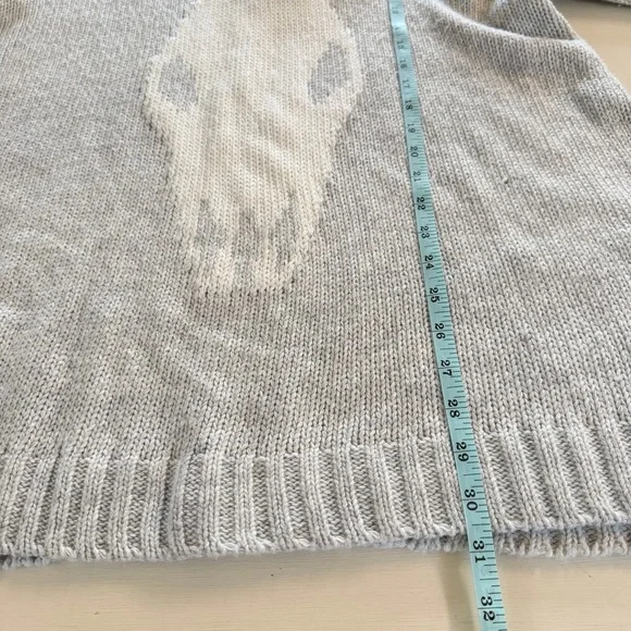MUMU Mellow Gray Bull Skull Sweater - Picture 5 of 7